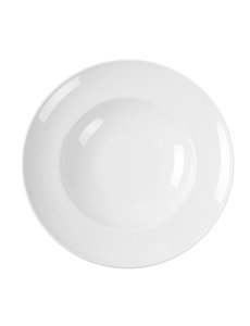 Hendi Delta pastabord | Ø300mm | Wit hotelporselein | 799413