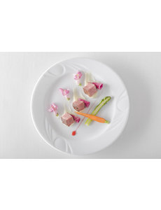 Hendi Karizma bord plat | Ø160mm | Wit hotelporselein | 795101