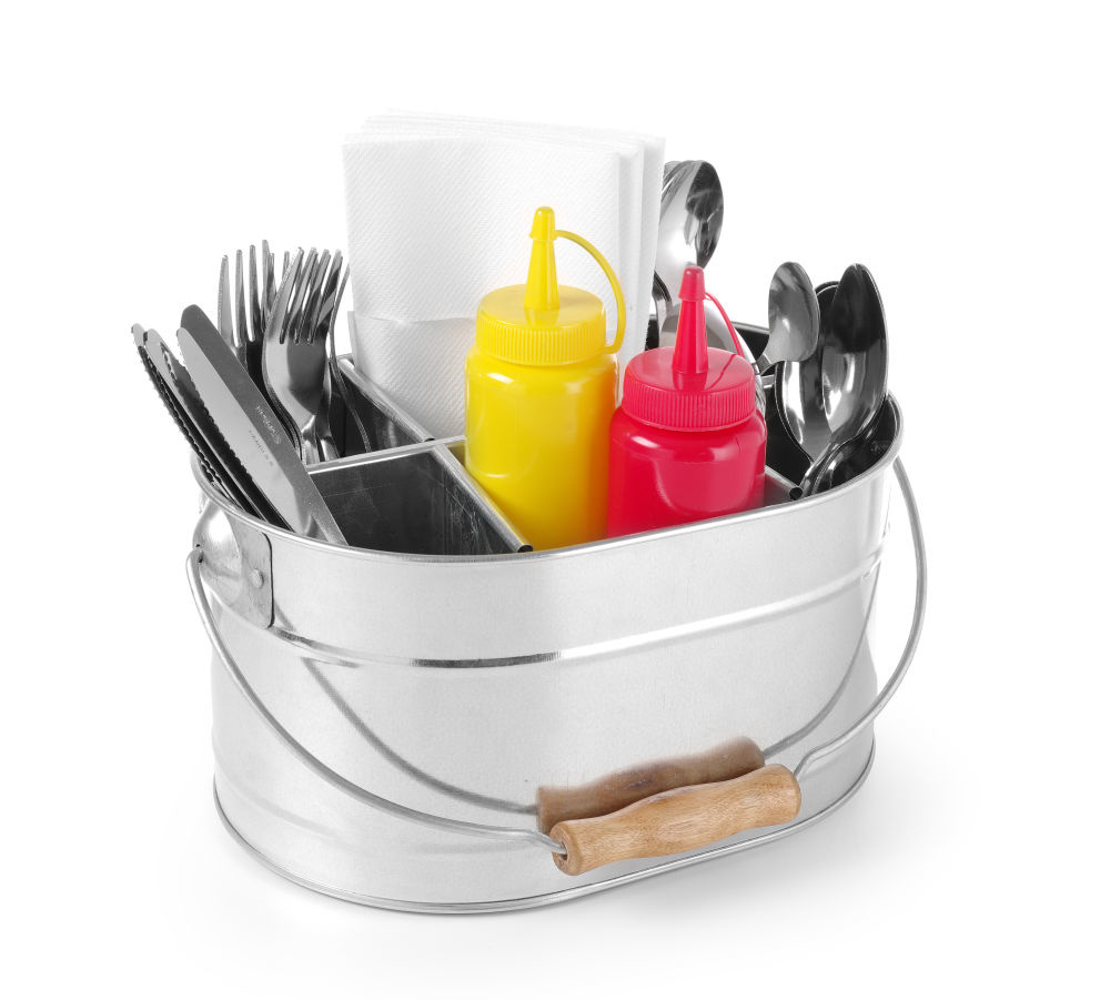Hendi Bar caddy met houten handgreep | 245x180x(H)130mm