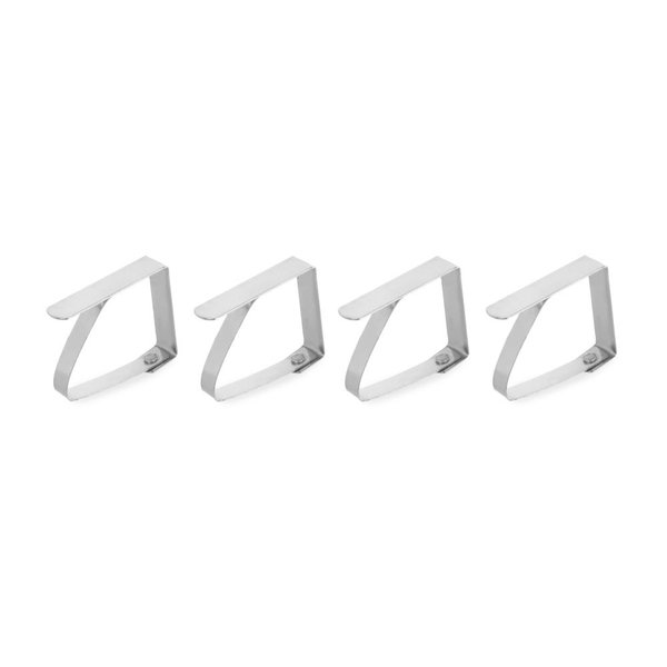 Hendi Tafelkleedklem  RVS | Per 4 stuks