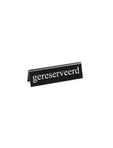 Hendi Tafelstandaard gereserveerd 2 zijden plexiglas | 13x3.5xH4 cm.