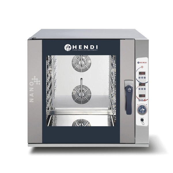 Hendi Hendi Hetelucht Stoomoven Digitaal NANO 7x GN 1/1 - 400V / 10800W - 92x83,4x(H)85,9cm