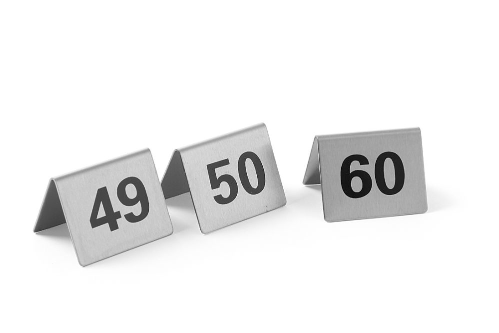 Hendi Tafelstandaard nummers - Nummers 61-72 - 50x35x(H)40mm, foto 2 van 5