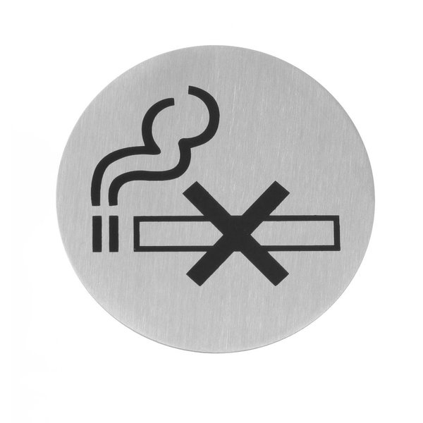 Hendi Deurschildjes zelfklevend - Niet roken - Ø75mm