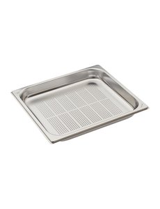 Gastro-M Geperforeerde GN 2/3 bak 40mm diep RVS | 325x354mm.