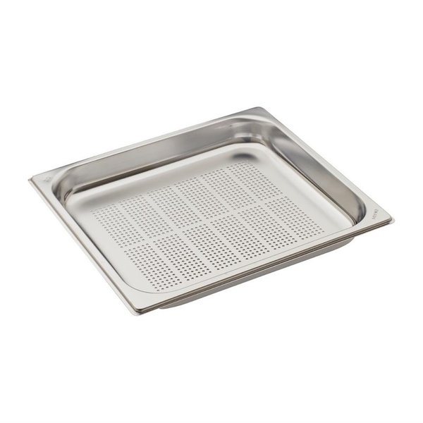 Gastro-M Gastro M Geperforeerde GN 2/3 bak 40mm diep RVS | 325x354mm.