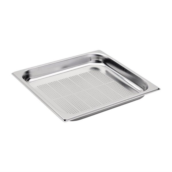 Gastro-M Gastro M Geperforeerde GN 2/3 bak 65mm diep RVS | 325x354mm.