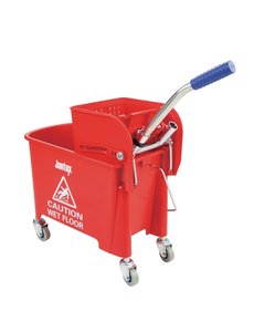 Jantex Rolemmer en wringer rood 20 liter | 48(h) x 35(b) x 28(d)cm