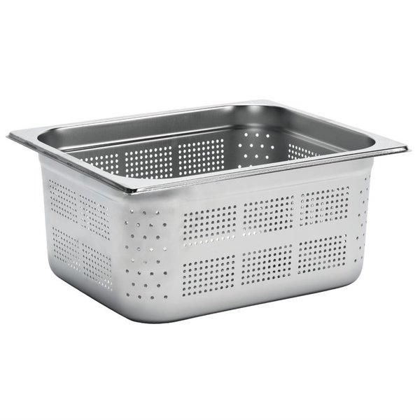 Gastro-M Gastro M Geperforeerde GN 1/2  bak 15cm diep RVS | 530x265mm.