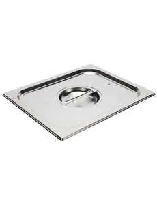 Gastro-M Gastronorm deksel met siliconen afdichting RVS GN 1/2 | 325x265mm