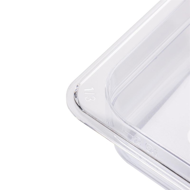 Vogue Vogue Polycarbonaat bak transparant GN 1/3 - 65mm | 325x176mm., foto 3 van 3