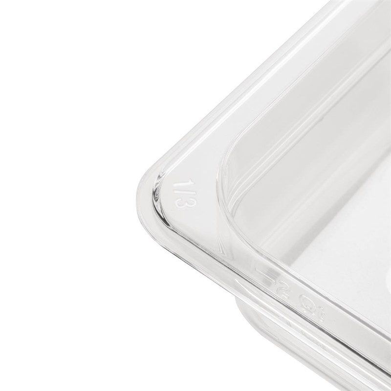 Vogue Vogue Polycarbonaat bak transparant GN 1/3 - 150mm | 325x176mm., foto 3 van 3
