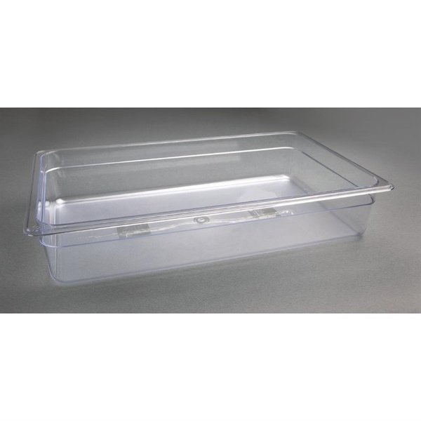 Vogue Vogue Polycarbonaat bak transparant GN 1/1 - 100mm | 530x325mm