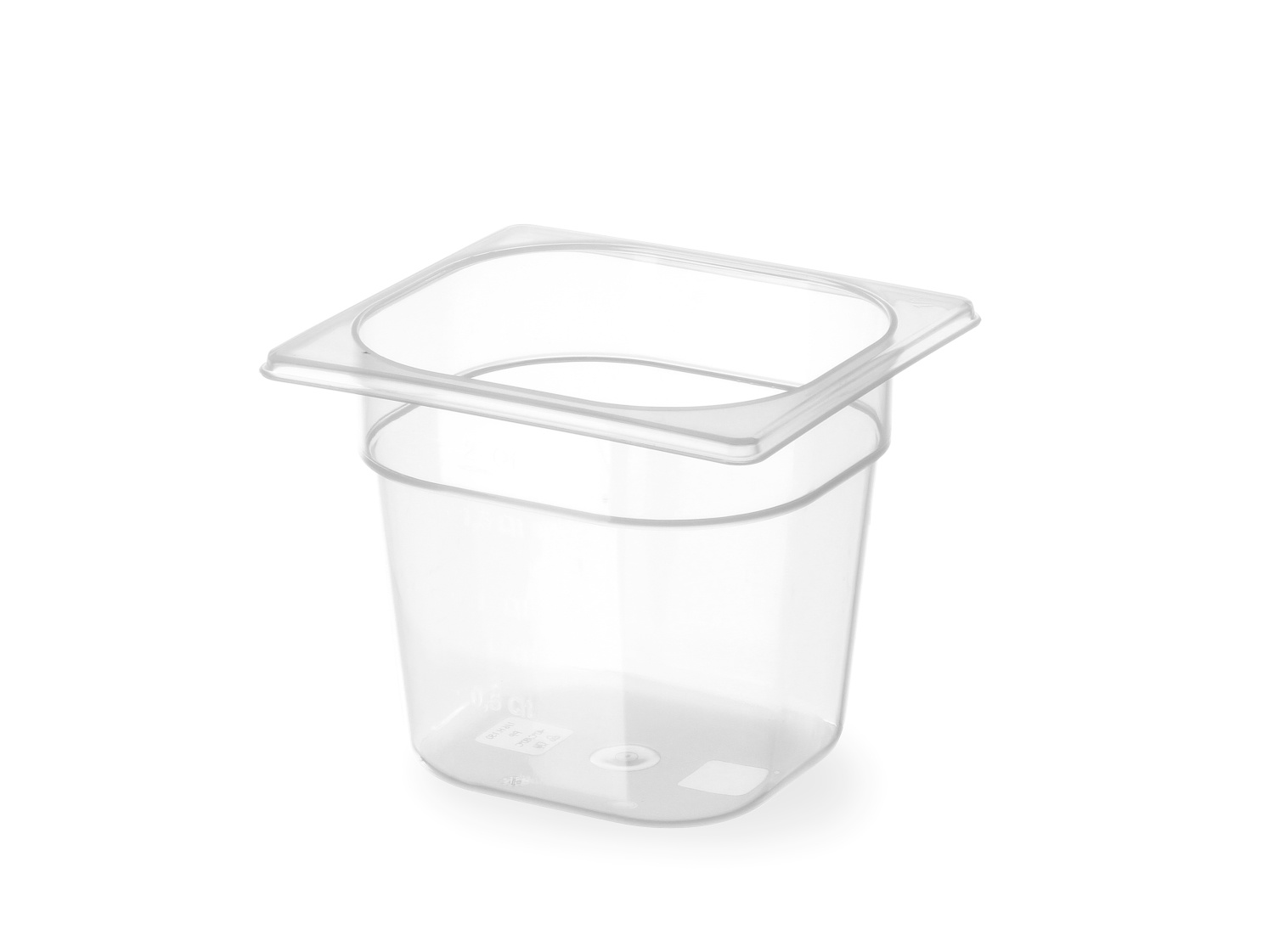 Hendi Voorraaddoos polypropyleen GN 1/6 - 100mm diep | 176x162mm. | Profi Line