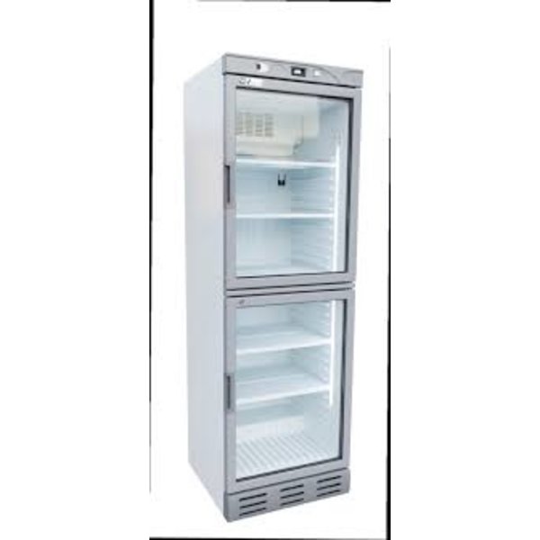 TopCold Koelvitrine met 2 deuren | 375 liter | 310Watt | 600x610x1890mm