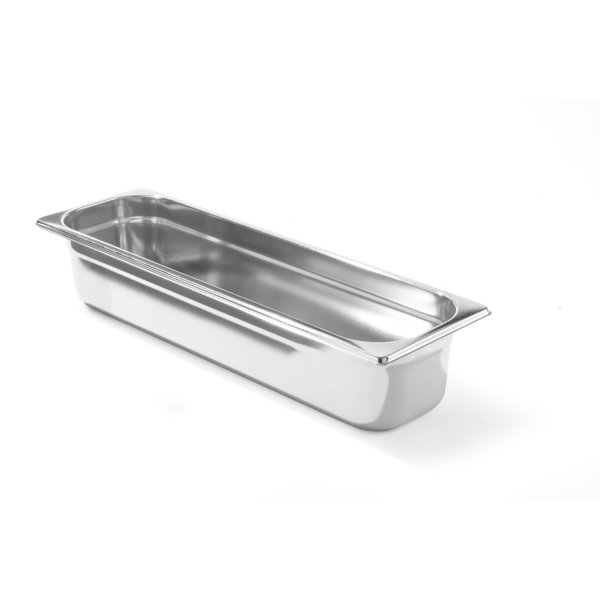 Hendi Gastronormbak GN2/4 - 100mm diep RVS ProfiLine | 530x161mm.