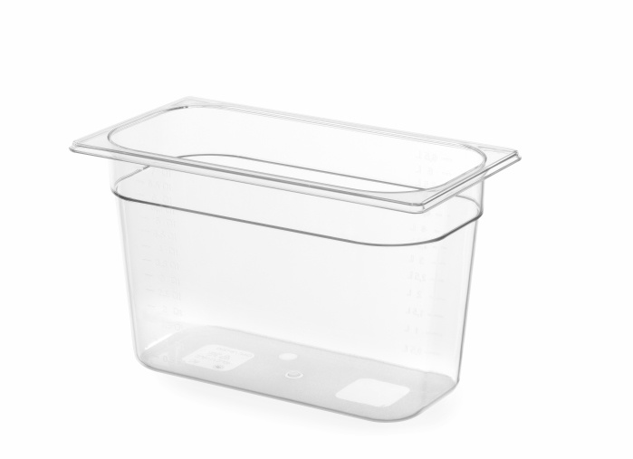 Hendi Gastronormbak 1/3 - 100mm diep | Polycarbonaat | 325x176mm