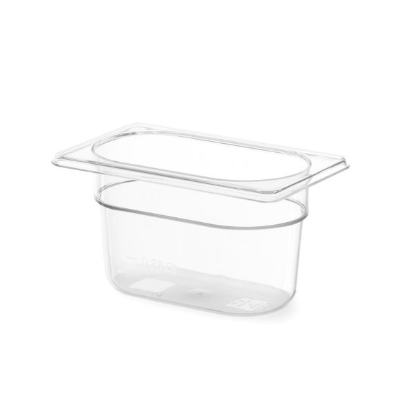 Hendi Gastronormbak 1/9 - 65mm diep | Polycarbonaat | 176x162mm.