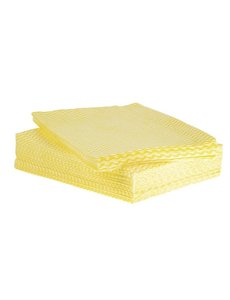 Jantex Afneemdoekjes Solonet geel | 33x58 cm. | 50 stuks