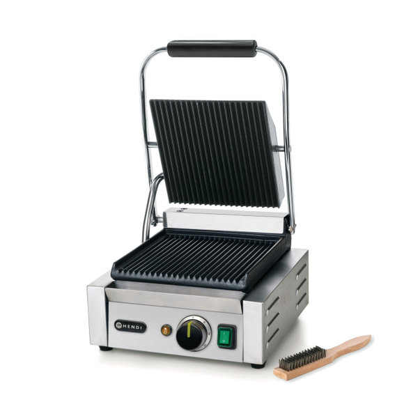 Hendi Hendi Contactgrill enkel | Geribd-Geribd | 1800W |  310x370xH210 mm