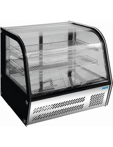 Saro Opzetkoelvitrine met 2 roosters | 85 liter | +2 / +10 °C |  69,5x46,2xH67cm