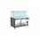 Saro Saro Koelwerkbank met Glazen Top en 2 Deuren | SG 2070 |  314 Liter | 136x70x(H)139,5-145,5cm