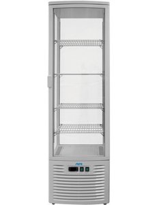 Saro Koelvitrine met 4 zijdig dubbel glas | 217 Liter | +3 / +8 °C | 51,5x48,5x(H)184,2cm