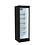 Tefcold Koelkast met glazen deur en LED zwart 350 liter | 600x610xH1890mm