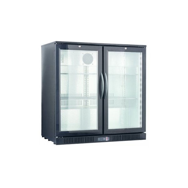 TopCold Barkoeling met 2 glazen deuren 208 liter | +2ºC tot +12ºC | 870x900x520 mm