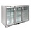 Polar Polar Barkoeling met drie klapdeuren RVS 330 liter | 135x52xH90 cm.