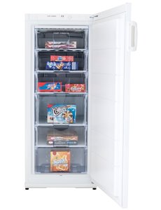 Exquisit Horeca vrieskast wit staal | 196 Liter |  0 tot -18°C | 60x62xH145cm