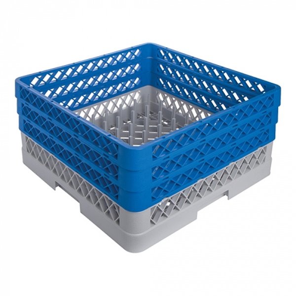 CaterRacks CaterRacks Bordenkorf met 3 Opzetranden | Bord max. H.20 cm. | 22Hx50x50 cm.