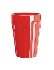 Olympia Kristallon Polycarbonaat beker 26cl rood | Per 12 stuks