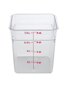 Cambro Cambro Camsquare vierkante polycarbonaat voedseldoos 7,6L