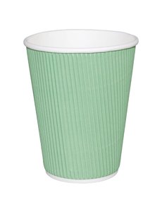 Fiesta Green Fiesta koffiebekers ribbelwand turquoise 340ml (500 stuks)