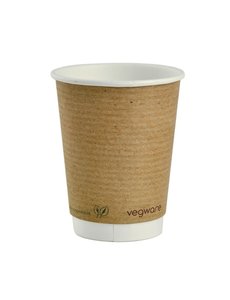 Vegware Vegware 89-serie dubbelwandige bekers composteerbaar 340ml (500 stuks)