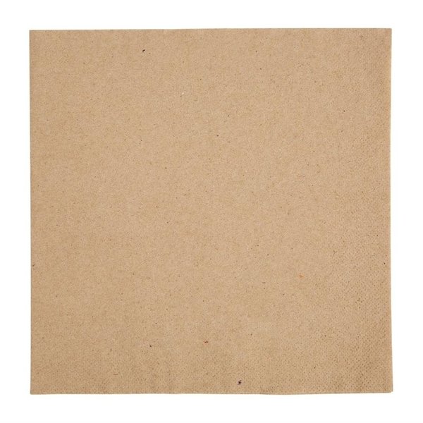 Fiesta Fiesta Dinerservetten 1/4 vouw gerecycled kraft 2-laags | 40x40cm.  | 2000 stuks