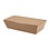 Colpac Colpac Afsluitbare kraft voedselbakjes composteerbaar | 25x12xH6cm. | 150 stuks