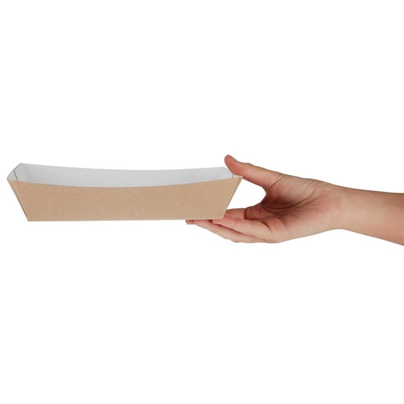 Colpac Colpac grote kraft voedselbakjes composteerbaar 22cm (250 stuks), foto 3 van 4