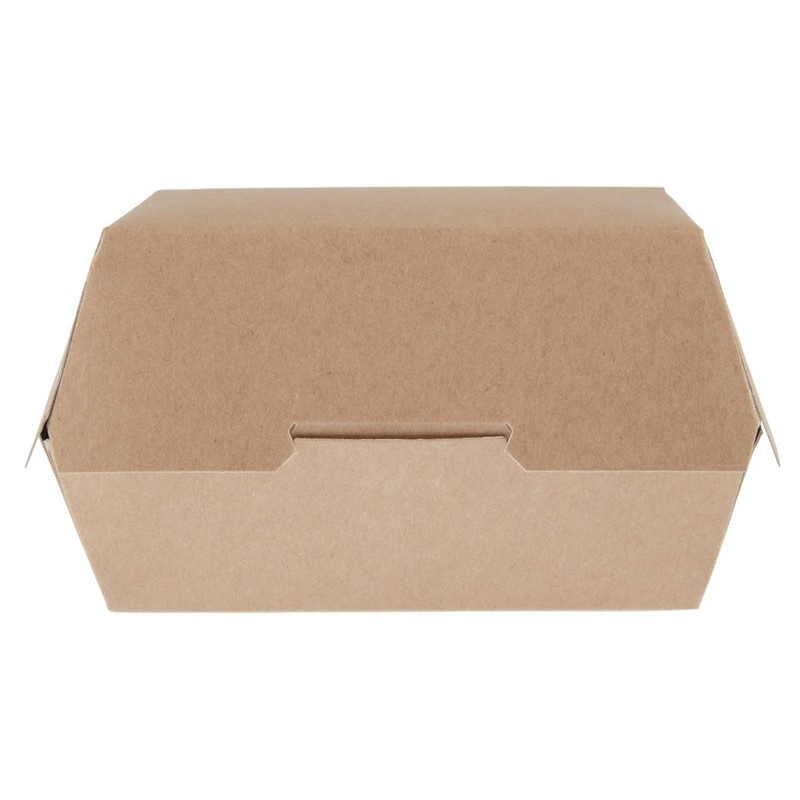 Colpac Colpac kraft hamburgerdoosjes composteerbaar groot 13,5cm (250 stuks), foto 4 van 5