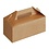 Colpac Colpac Draagbare kraft voedselbakjes composteerbaar klein | 12x23xH9.7cm. | 125 stuks