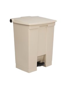 Rubbermaid Pedaalemmer afvalbak beige 68 liter |  Goed sluitend deksel