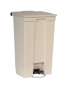 Rubbermaid Afvalcontainer met pedaal 87 liter beige | 50x41xH82.5 cm.