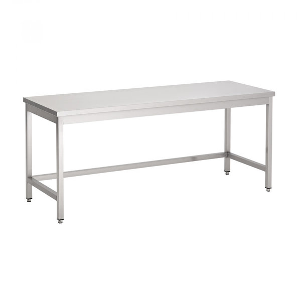 Gastrosteel Werktafel 70 cm. zonder onderschap RVS | Volledig gelast AISI 430