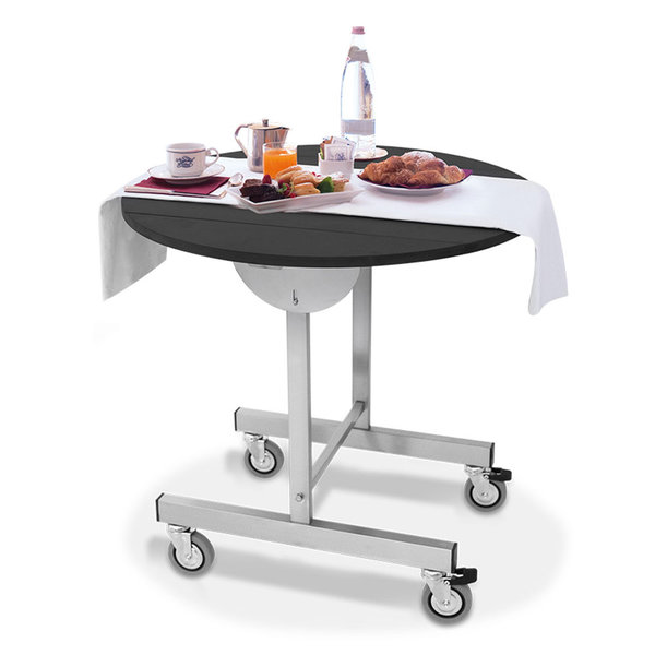 Roomservice wagen met opklapbare zijkant | 80x78 cm