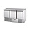 Tefcold Saladette met 3 deuren GN1/1 | +2°/+10°C | 1380x700xH880mm.