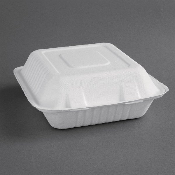 Fiesta Green Composteerbare bagasse voedseldozen 223mm (200 stuks)