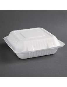 Fiesta Green Composteerbare bagasse voedseldozen 236mm (200 stuks)