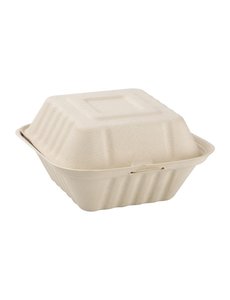 Fiesta Green Composteerbare bagasse hamburgerdoosjes 152mm (500 stuks)