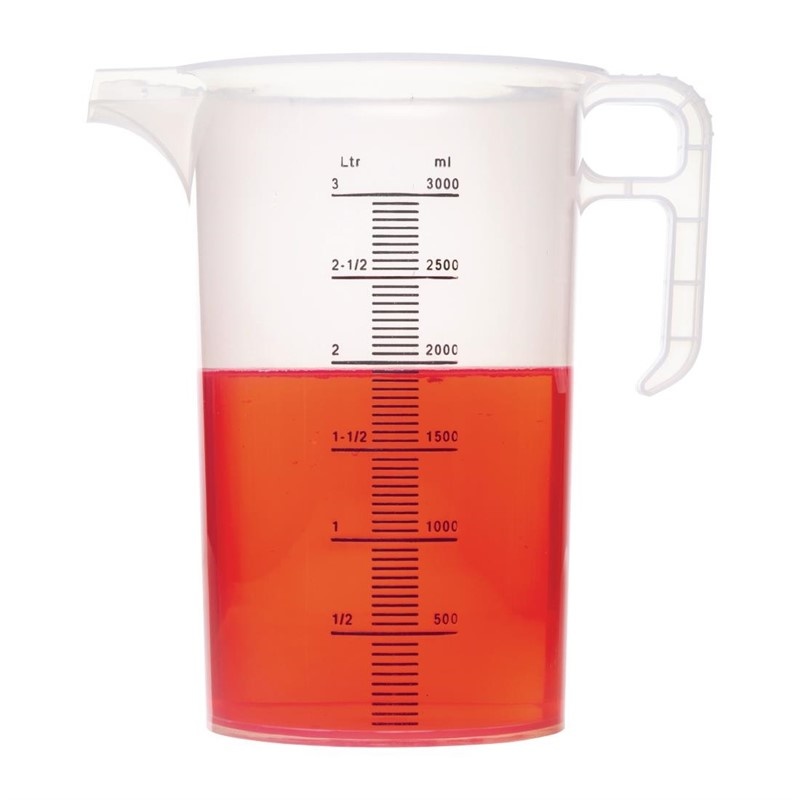 Pro-Measures Maatbeker polypropyleen 3 liter, foto 2 van 4